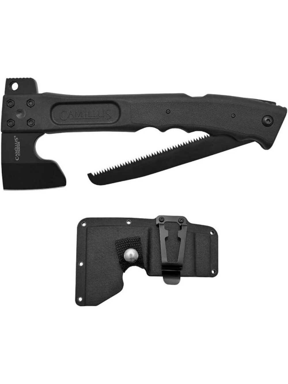 Versatile 3-in-1 Hatchet, Lock Back Saw & Hammer Tool for Outdoor Adventures